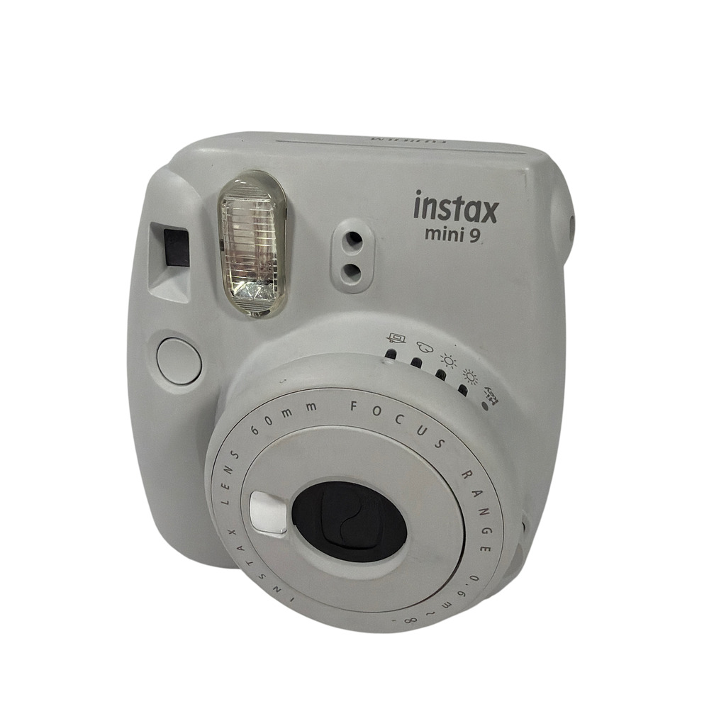 Fujifilm Instax Mini 9 Instant Film Camera Smokey White Tested Working